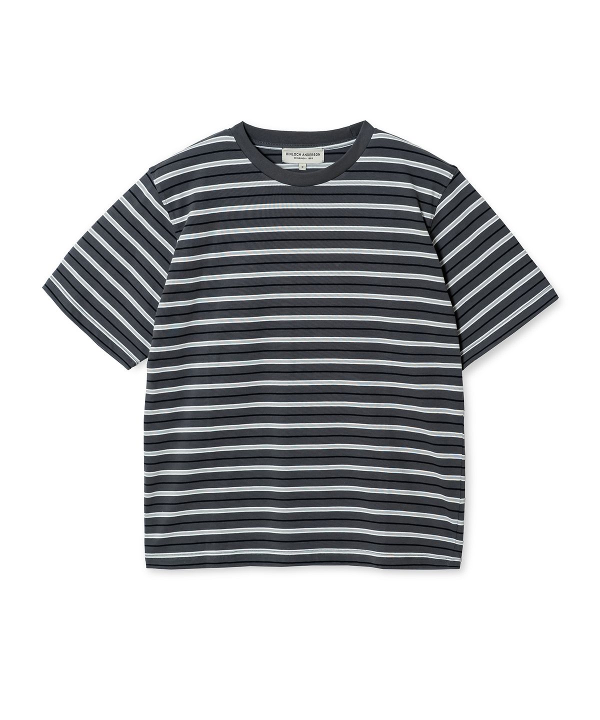 에든버러클럽(EDINBURGH CLUB) DAILY STRIPED T-SHIRT (GREY)