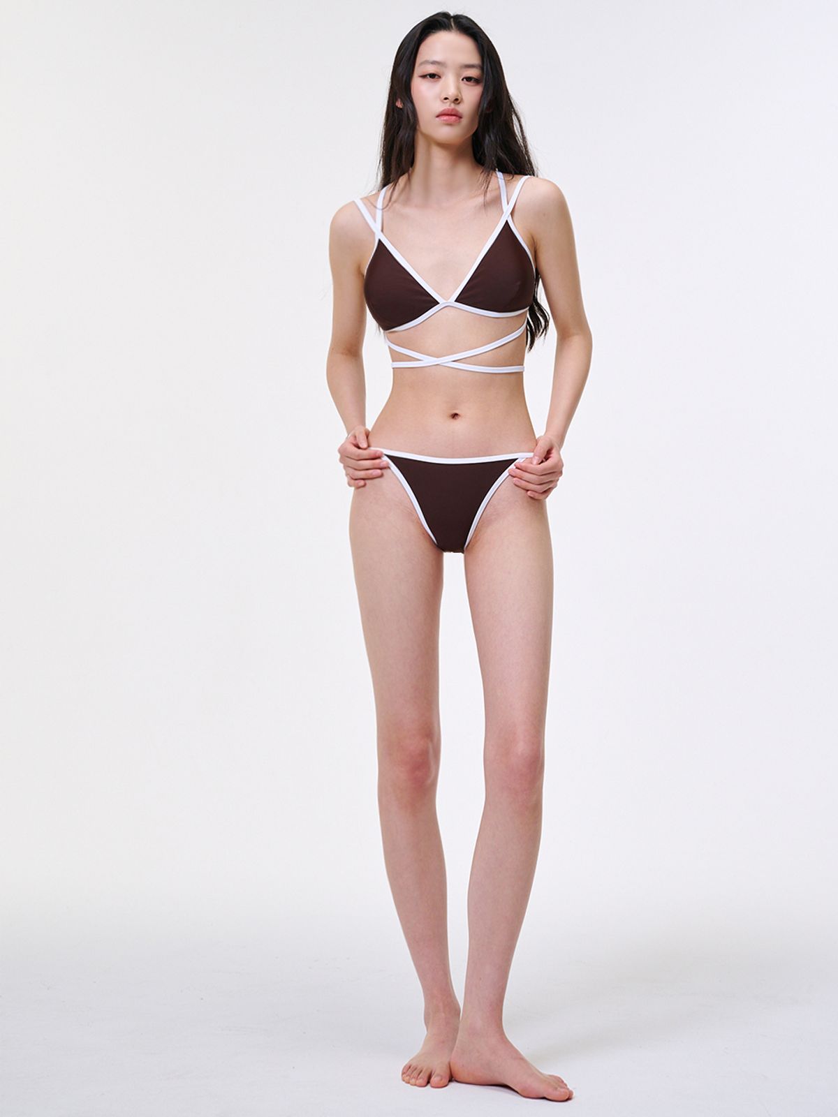 레브레브(REVE REVE) Sand Brown Bikini set
