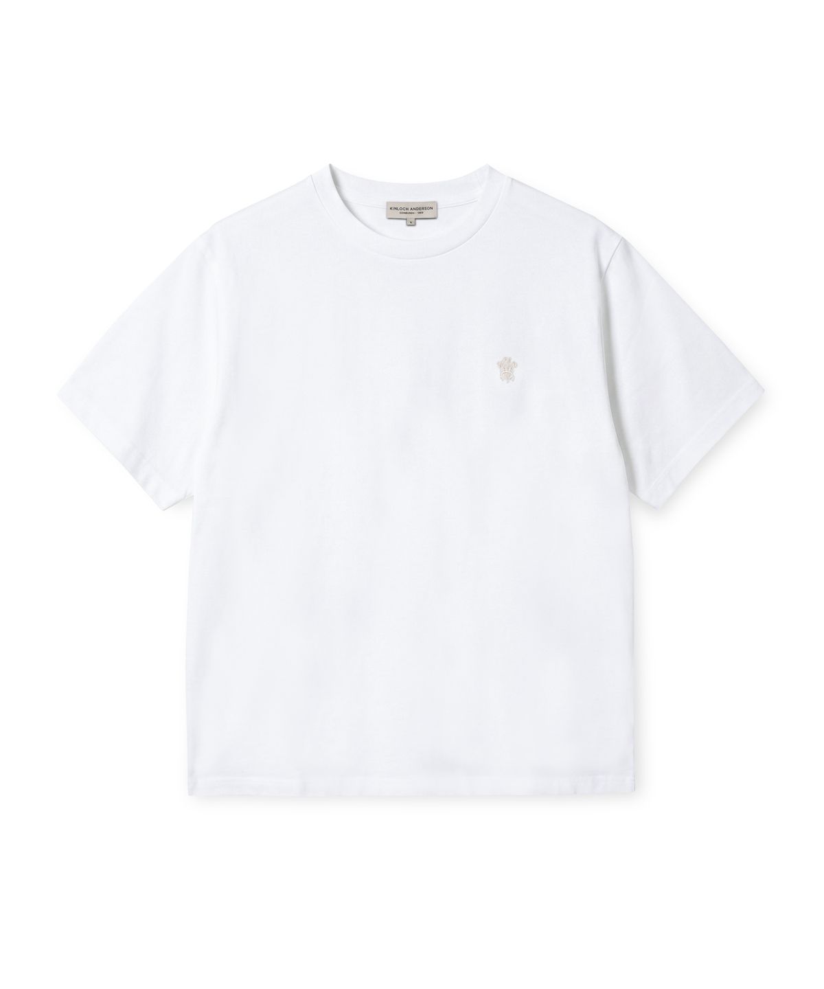 에든버러클럽(EDINBURGH CLUB) ESSENTIAL EMBROIDERY T-SHIRT (WHITE)