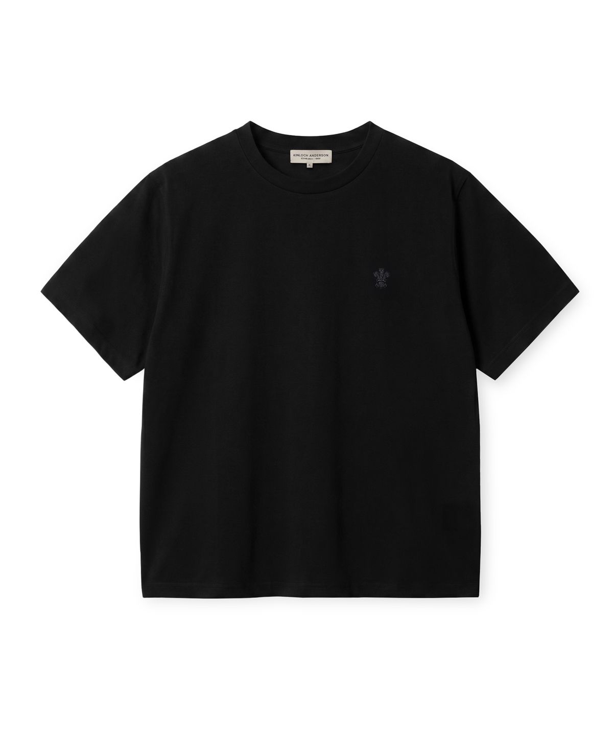 에든버러클럽(EDINBURGH CLUB) ESSENTIAL EMBROIDERY T-SHIRT (BLACK)