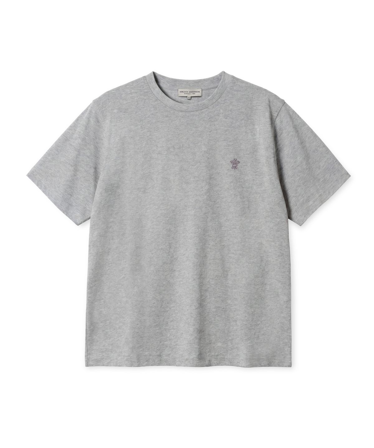 에든버러클럽(EDINBURGH CLUB) ESSENTIAL EMBROIDERY T-SHIRT (GREY)
