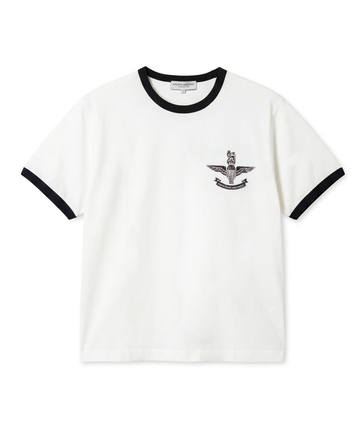 에든버러클럽(EDINBURGH CLUB) AIR FORCE RINGER T-SHIRT (WHITE)