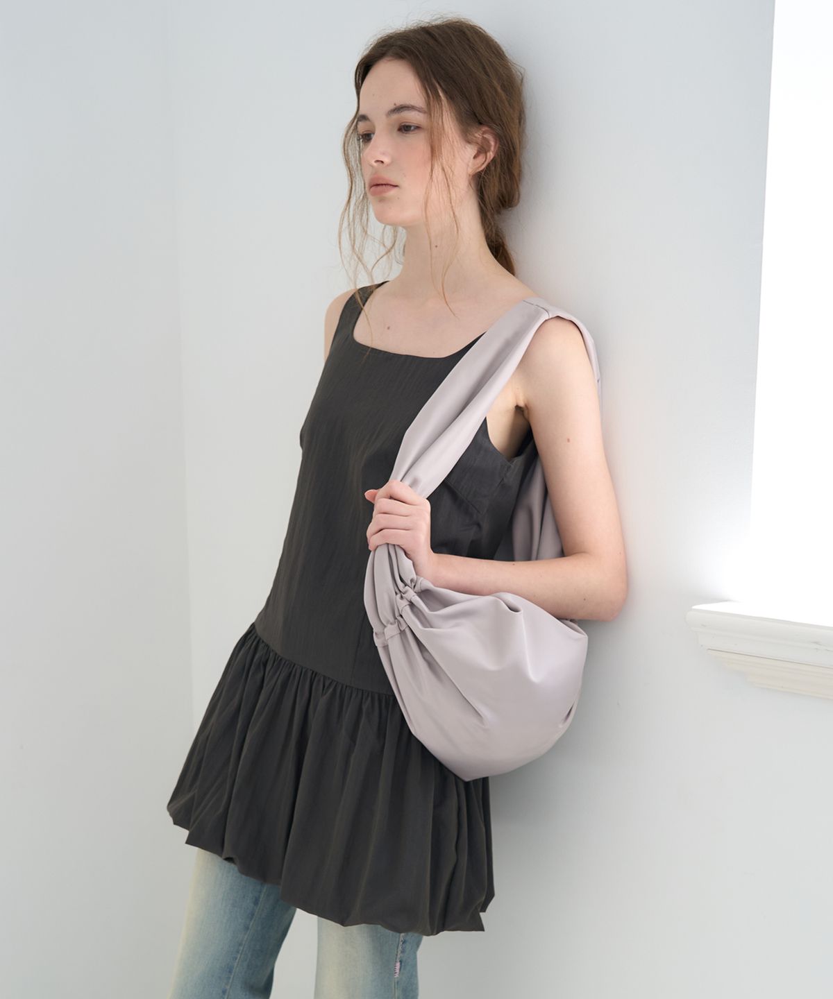 벵디(VENGDI) Moa Shoulder Bag_Light Gray