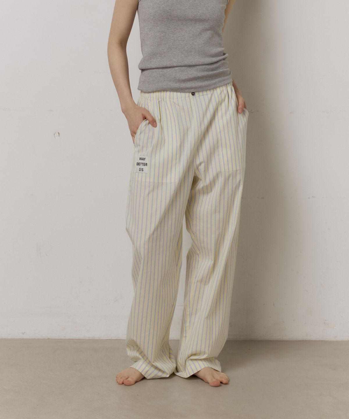 웨이베러시스(WAYBETTERSIS) Homely Pants (lemon)