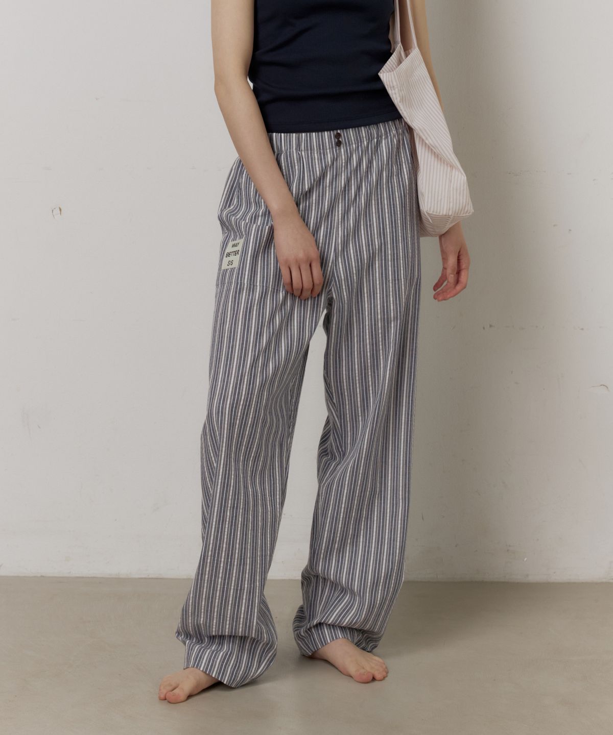 웨이베러시스(WAYBETTERSIS) Homely Pants (deep blue)