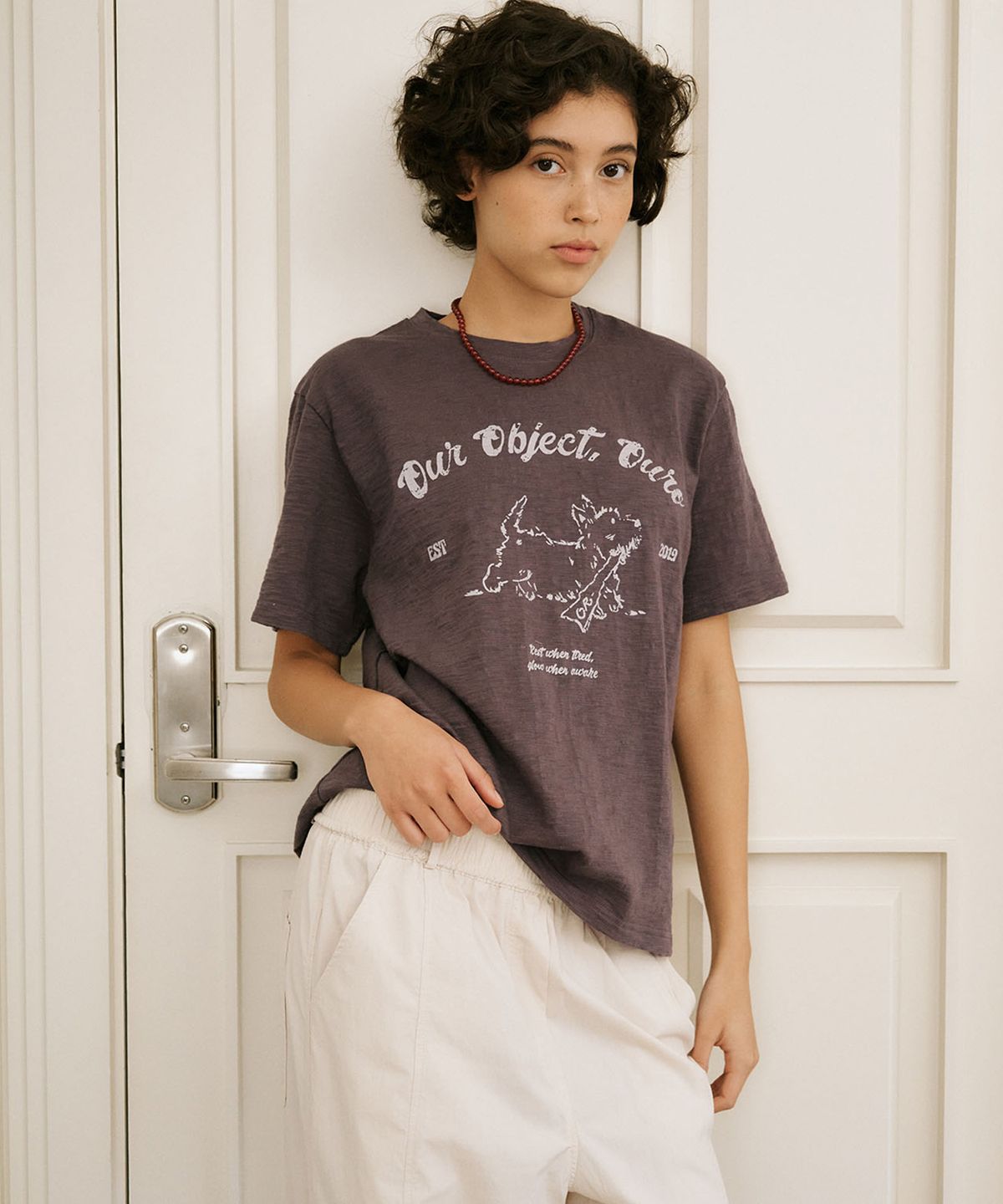 아우로(OURO) TERRIER GRAPHIC TEE [ ROCK ]