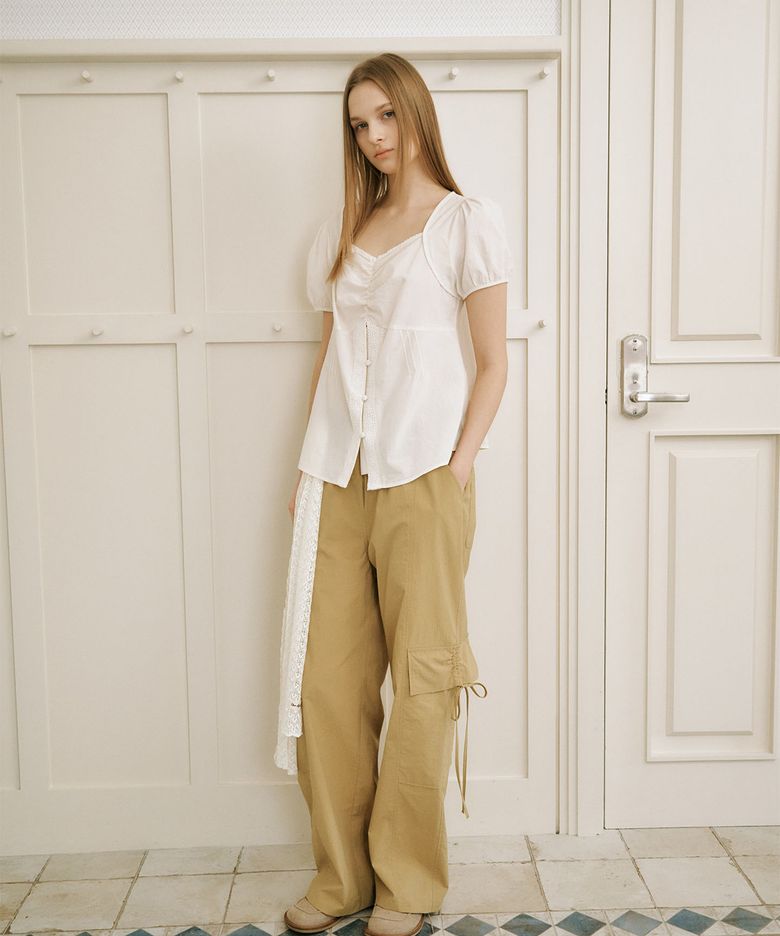 NYLON BANDING CARPENTER PANTS [ OLIVE ]