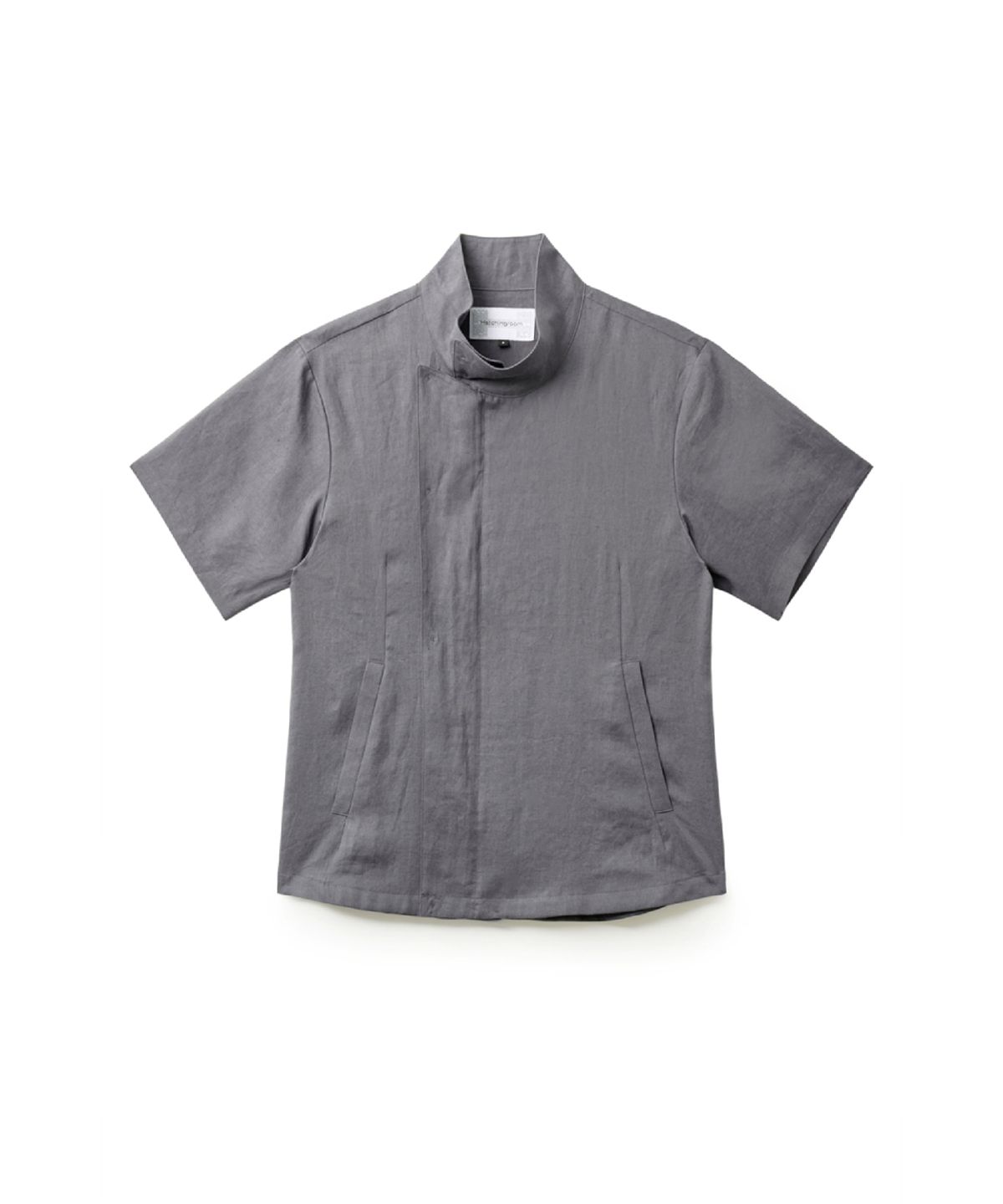 해칭룸(HATCHINGROOM) Arc Zip Shirket Blue Grey