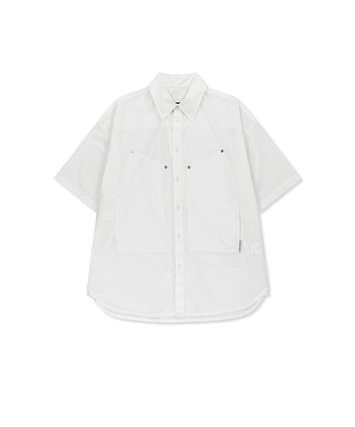 마뗑킴(MATIN KIM) HALF SLEEVE POCKET SHIRT IN WHITE