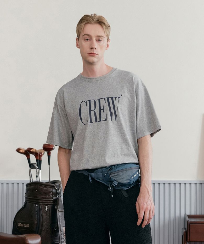 CREW ESSENTIAL TS M GRAY