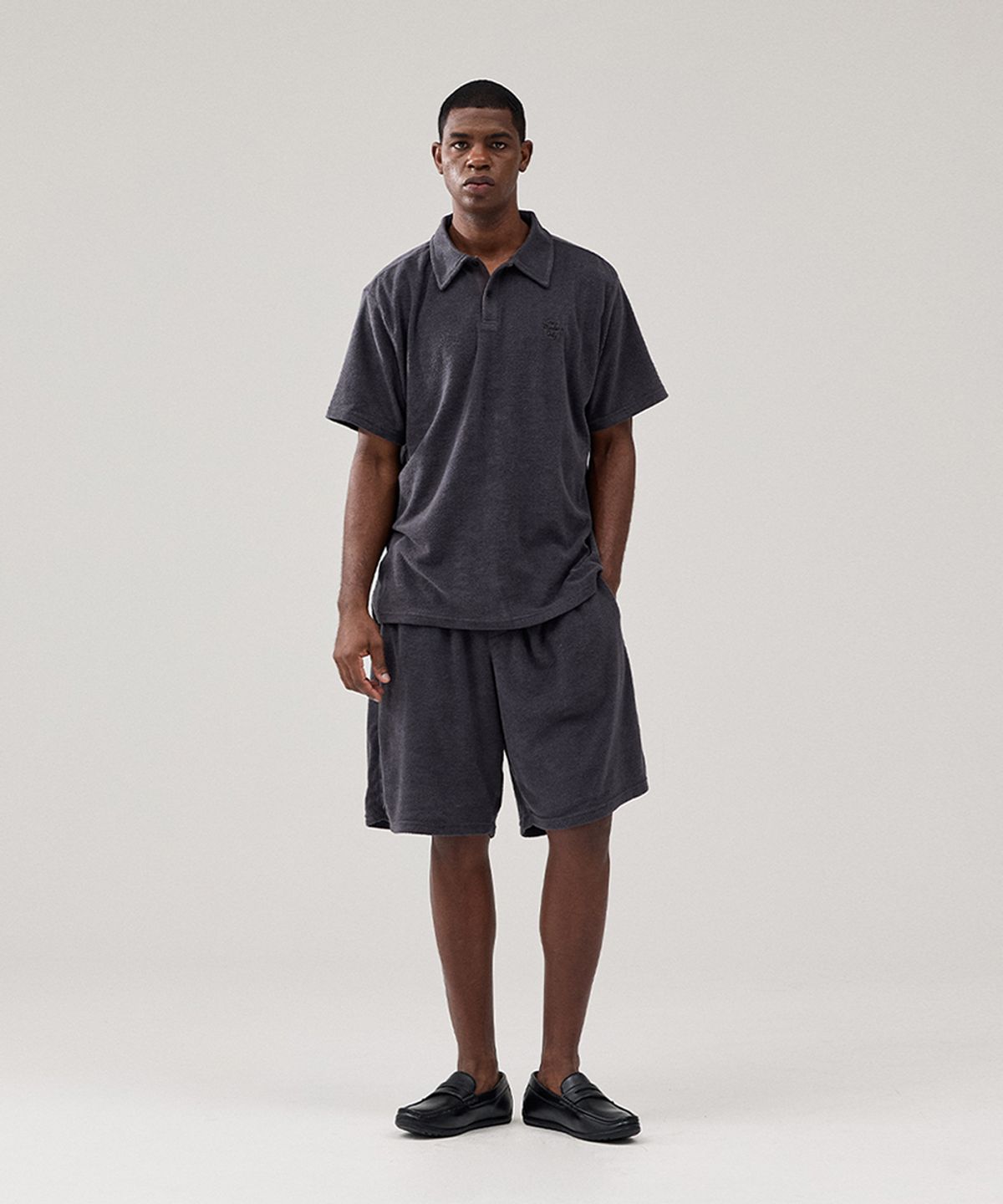 크루멤버스온리(CREW MEMBERS ONLY) ALLDAY TERRY SET UP CHARCOAL