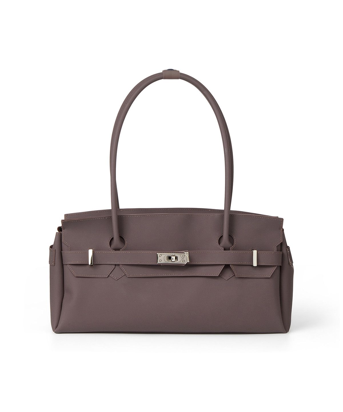 다이닛(DEINET) JELLY TWO-WAY BAG IN BROWN