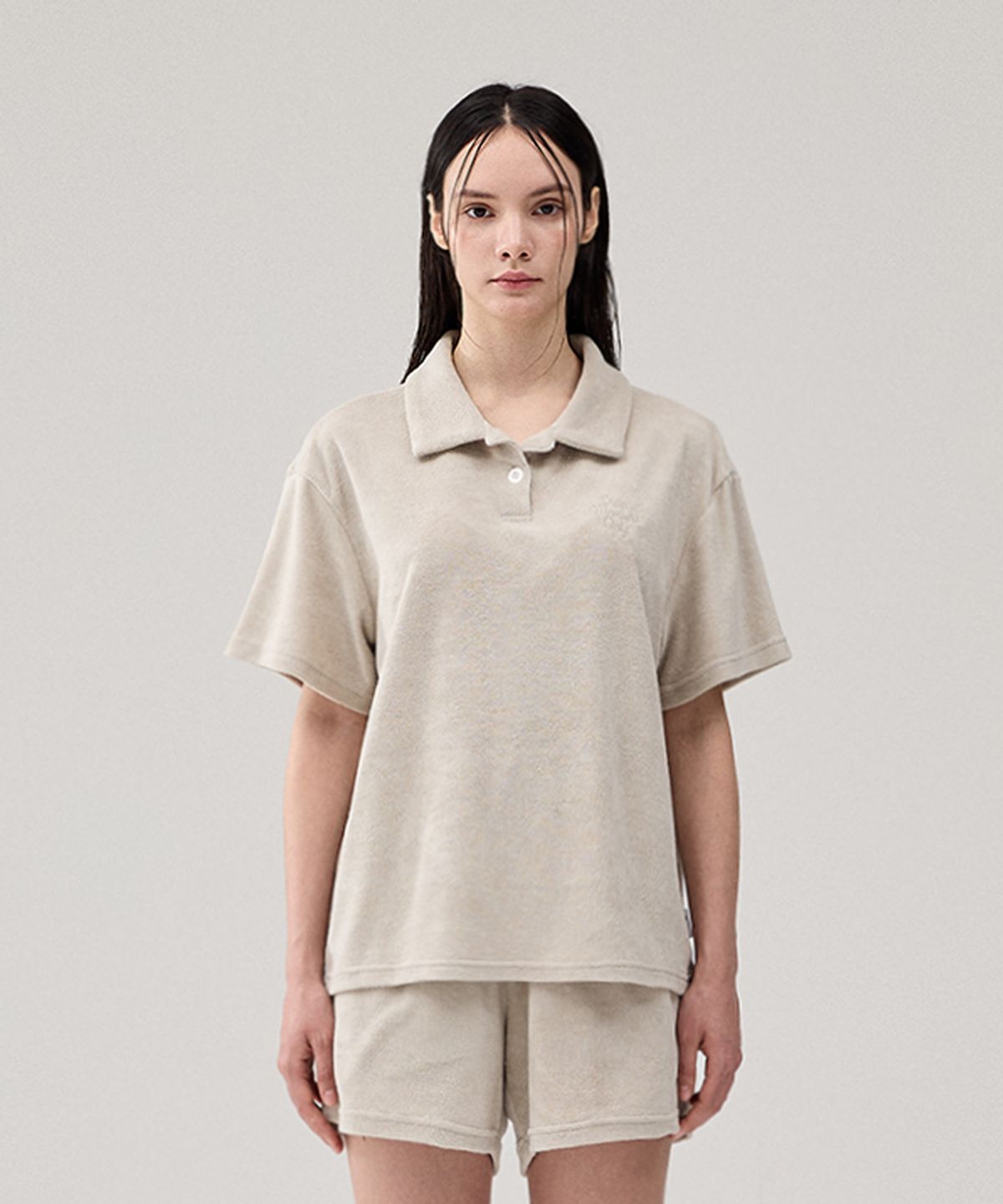 크루멤버스온리(CREW MEMBERS ONLY) (W)ALLDAY TERRY SET UP BEIGE