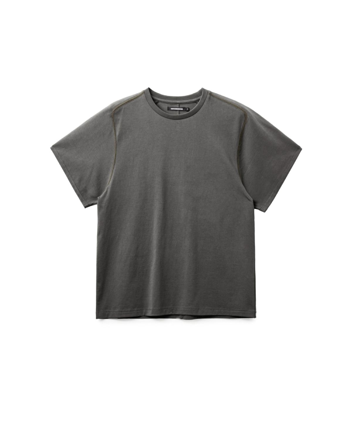 해칭룸(HATCHINGROOM) Crop Tee 1/2 Charcoal