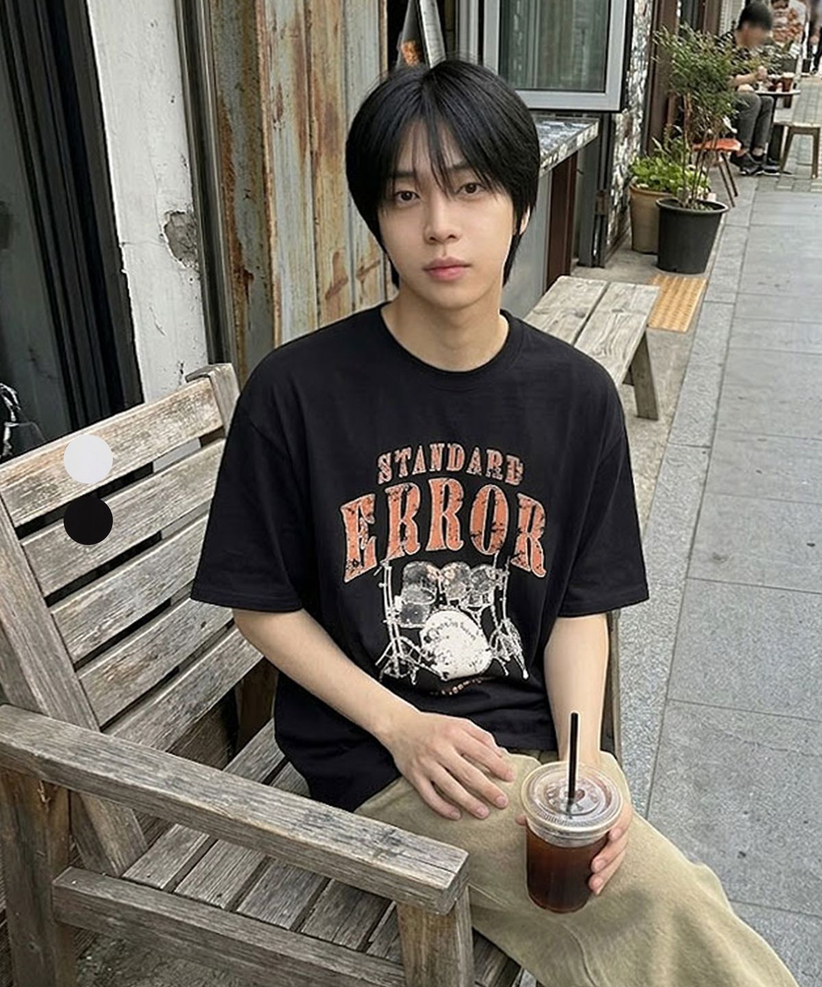 스탠다드에러(STANDARDERROR) 87-STAN253 브레이크 더 룰스 빈티지 크랙 솔리드 반팔 티셔츠 (2color)