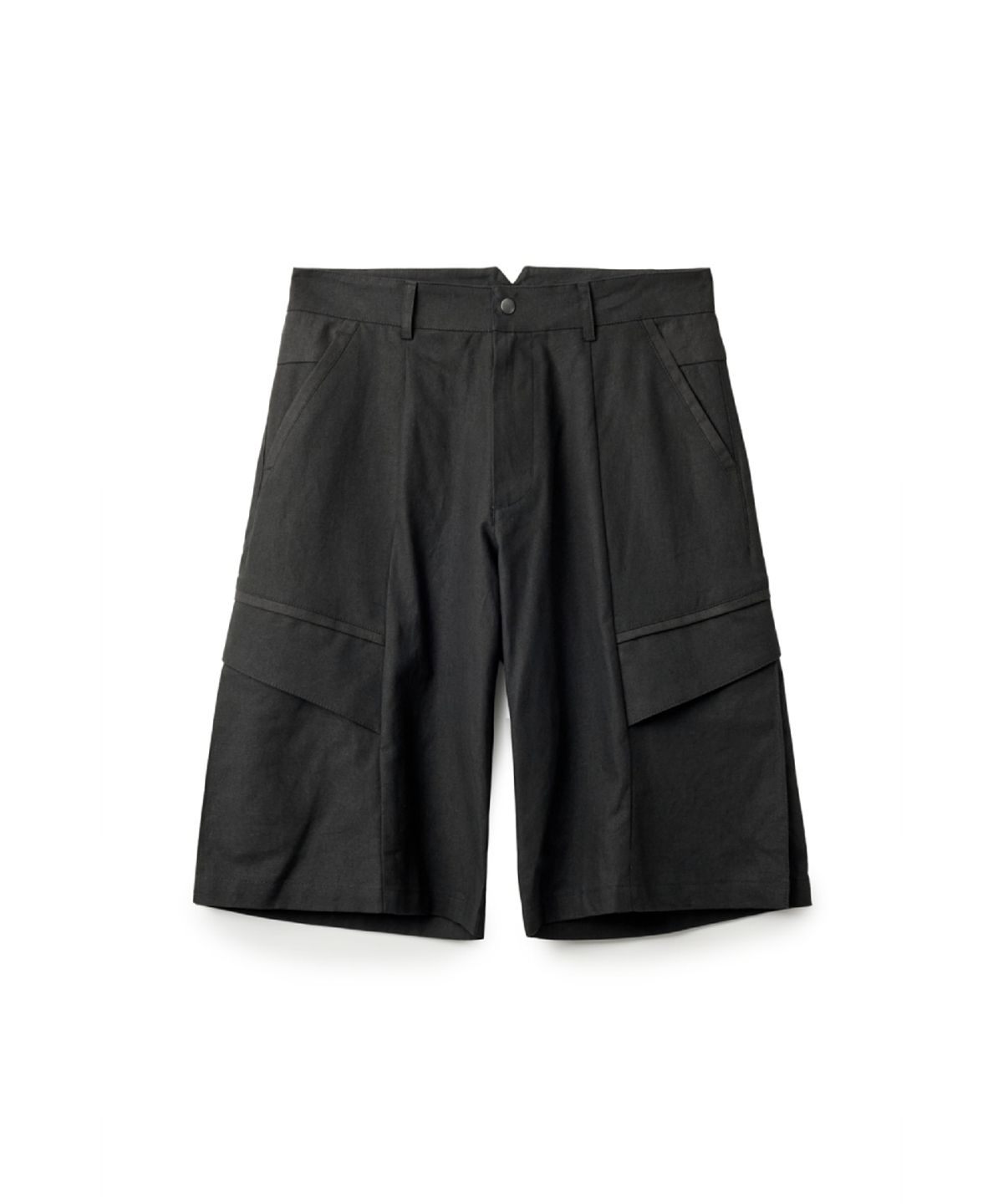 해칭룸(HATCHINGROOM) Flap Shorts Black