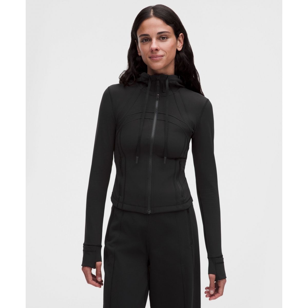 룰루레몬(LULULEMON) 디파인 크롭 후드 재킷 *Nulu  BLK