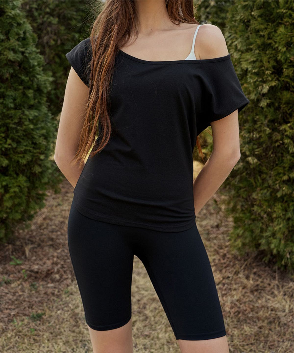 데비웨어(DEVIWEAR) 쿤쿤 캡 슬리브 티 DEVI-K0001-블랙