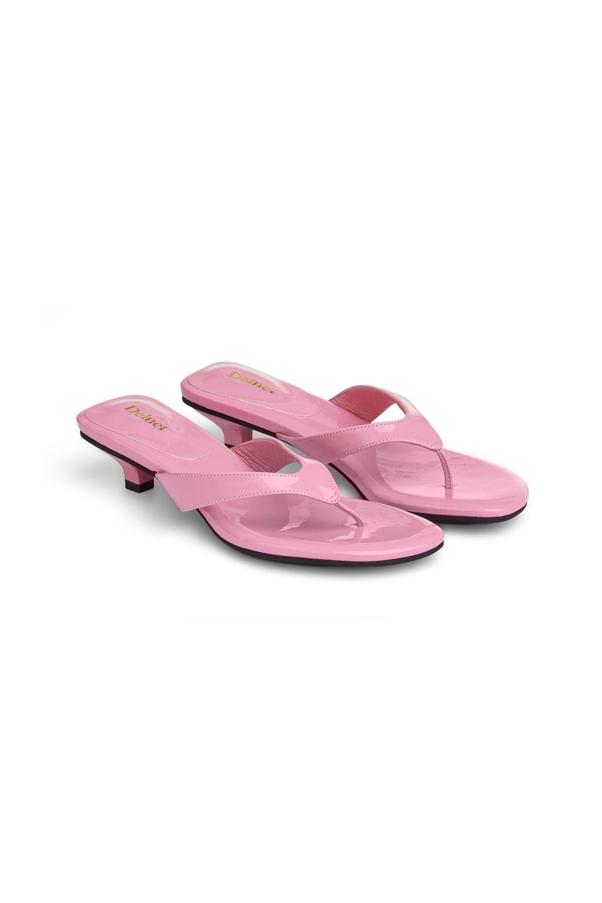 다이닛(DEINET) ENAMEL FLIP FLOP IN PINK