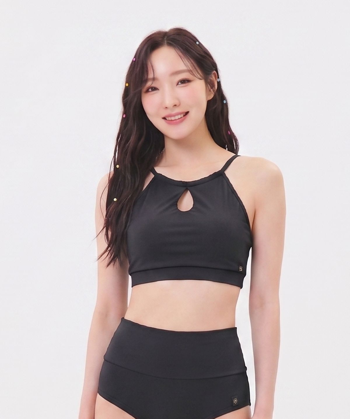 포리즈(PORRIZ) [TOP] [Porry2_블랙] 베이직 홀터 백리스 브라탑