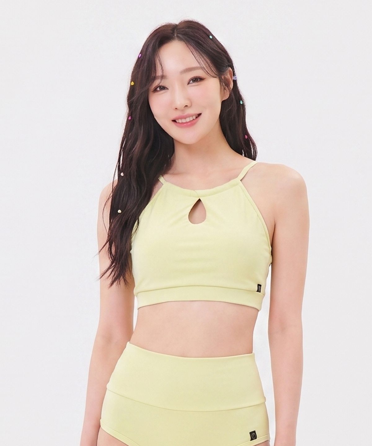 포리즈(PORRIZ) [TOP] [Porry2_라임] 베이직 홀터 백리스 브라탑