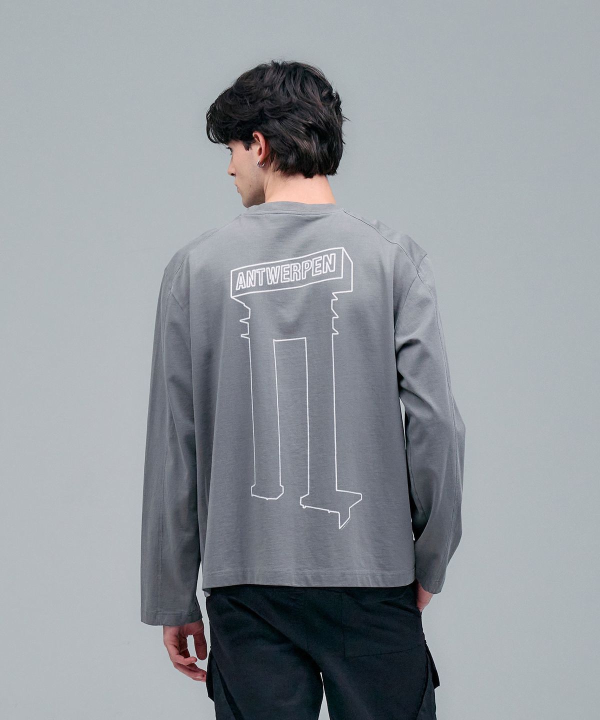 블레민크벨드(VLEMINCKVELD) ANTWERPEN Long sleeve_Gray, White