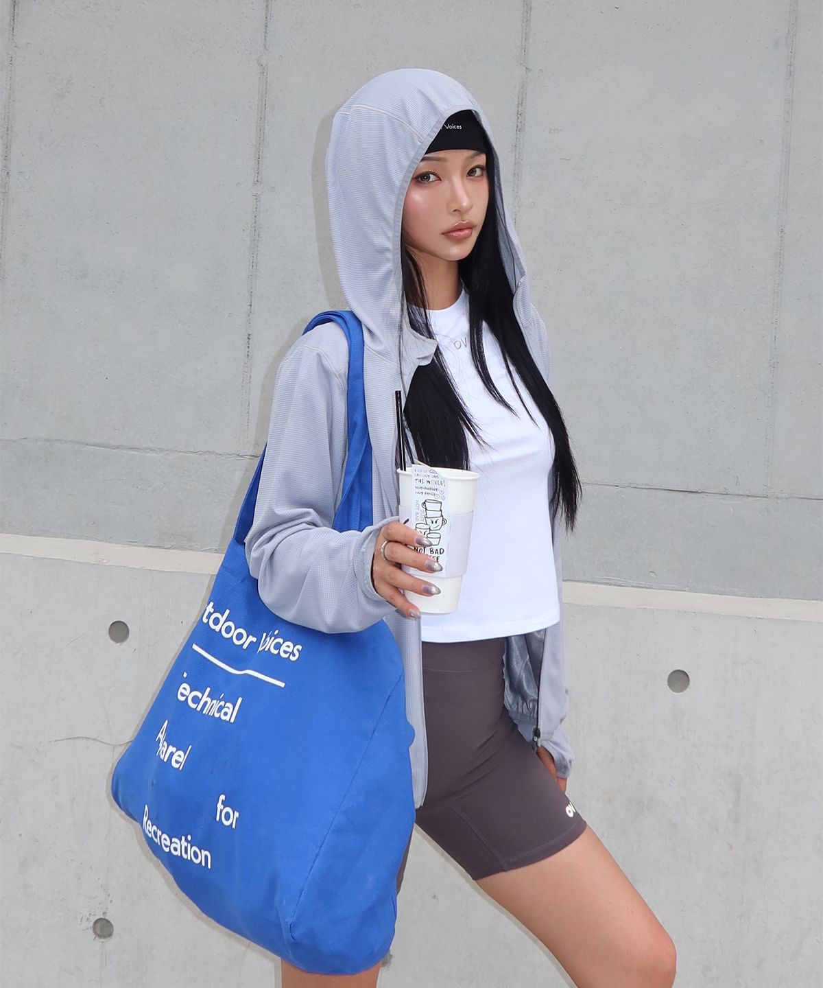 아웃도어 보이스(OUTDOOR VOICES) SIGNATURE CANVAS SHOULDER BAG (OV BLUE)