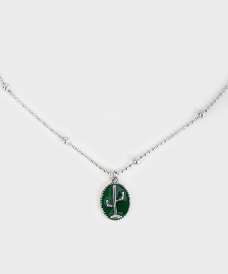 [Unisex] Western cactus necklace