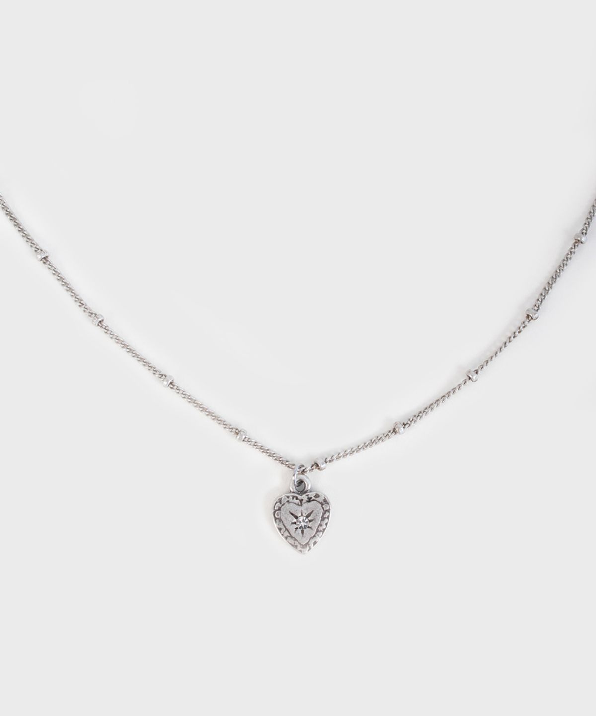 링거피스(LINGER PIECE) Ethnic heart vintage necklace