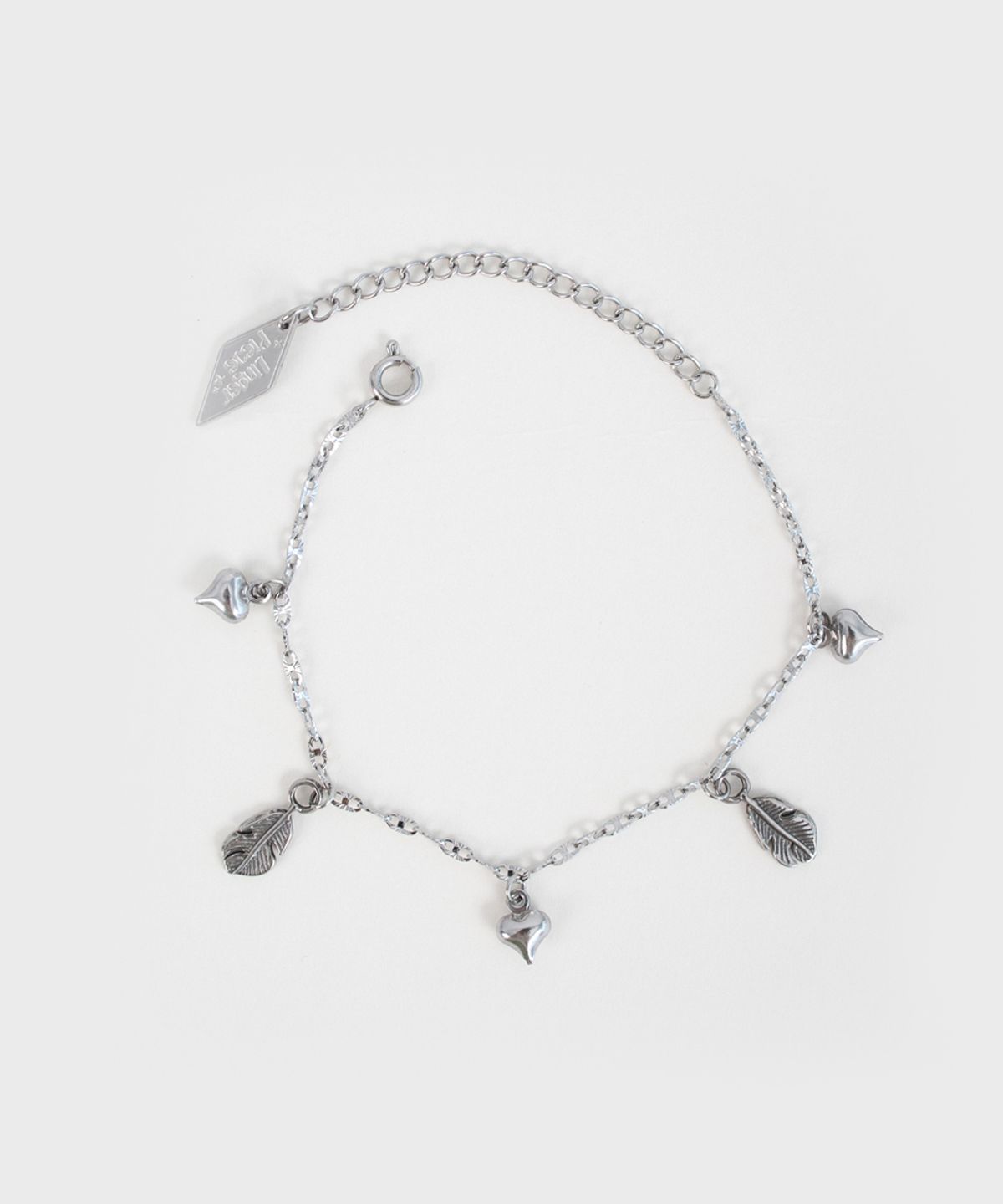 링거피스(LINGER PIECE) Love and feather bracelet