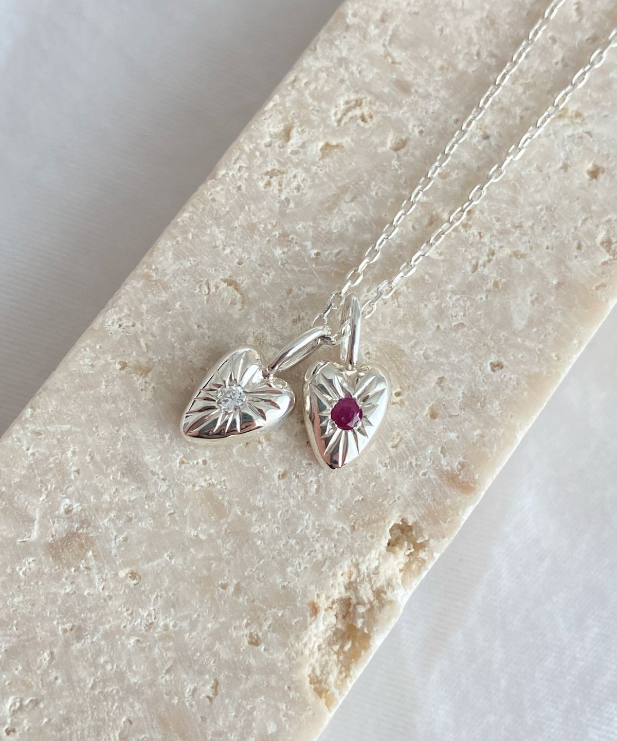 알루엣(ALOUETTE) [Silver]뉴 하트 네크리스