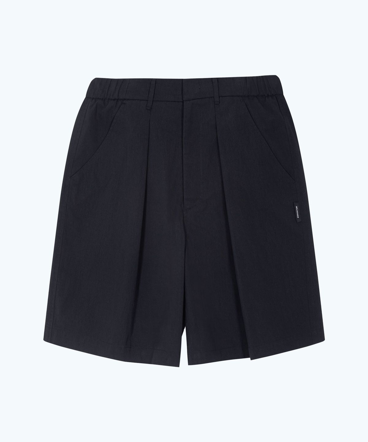 밀라코드(MILACODE) Detail Tuck Shorts - BLACK