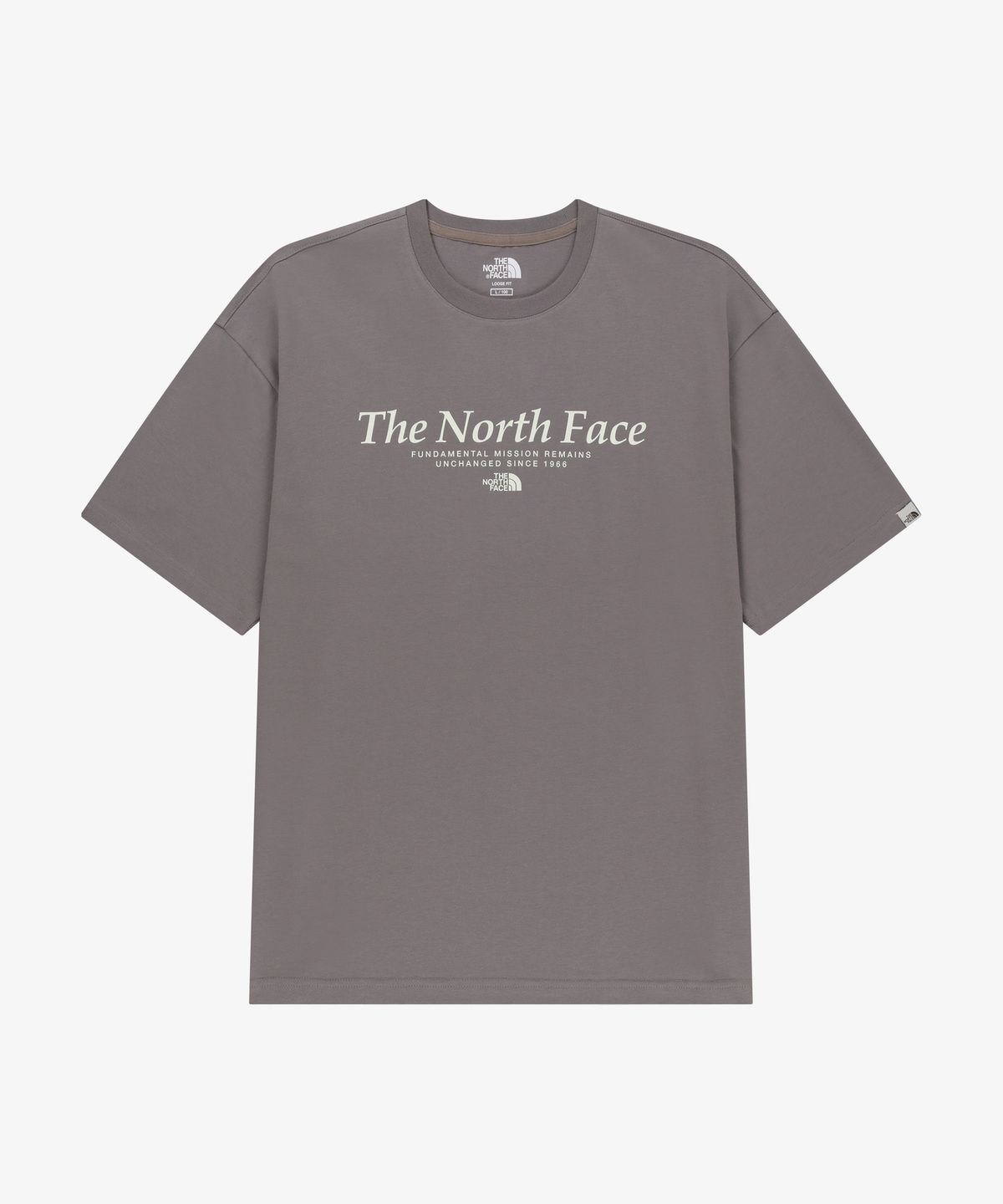 노스페이스(THE NORTH FACE) NT7US10L 시그니처 반팔 티 GRAYISH LILAC