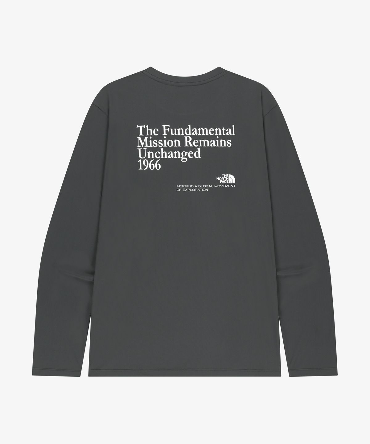 노스페이스(THE NORTH FACE) NT7TS06K 화이트라벨 마리브 긴팔 티 CHARCOAL GREY