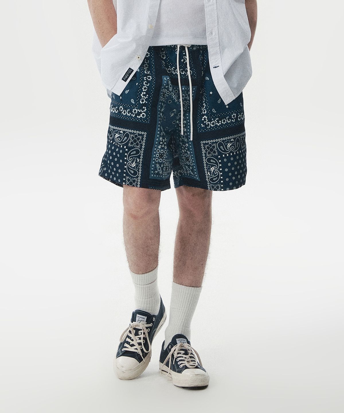 후아유(WHO.A.U) Paisley Cooling Shorts(U) / WHTHG2602U