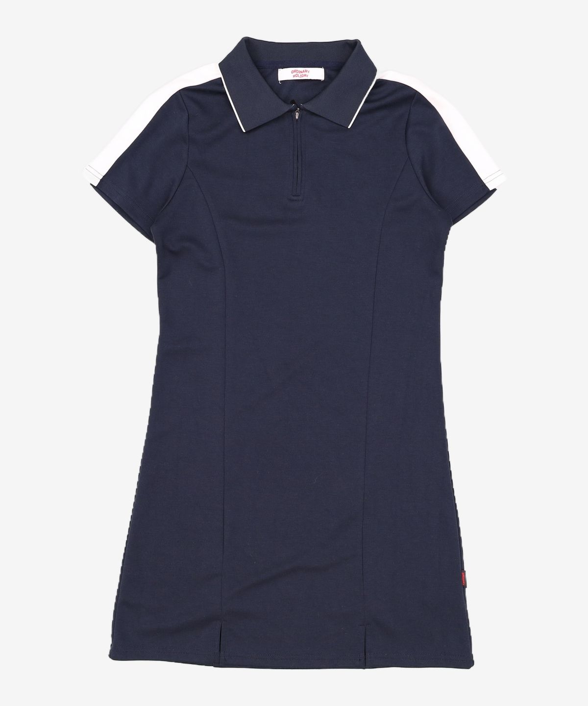 오디너리 홀리데이(ORDINARY HOLIDAY) 소매배색카라원피스 SLEEVE COLOR POINT DRESS FREE