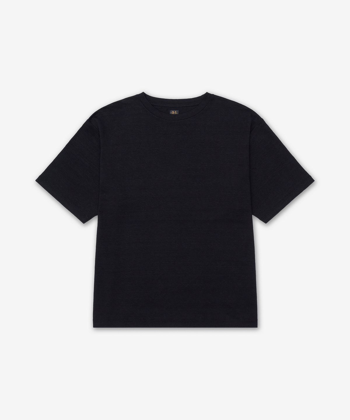 바토너(BATONER) 노르망디 린넨 반소매 티셔츠 - 블랙 / BN26SM071BLACK