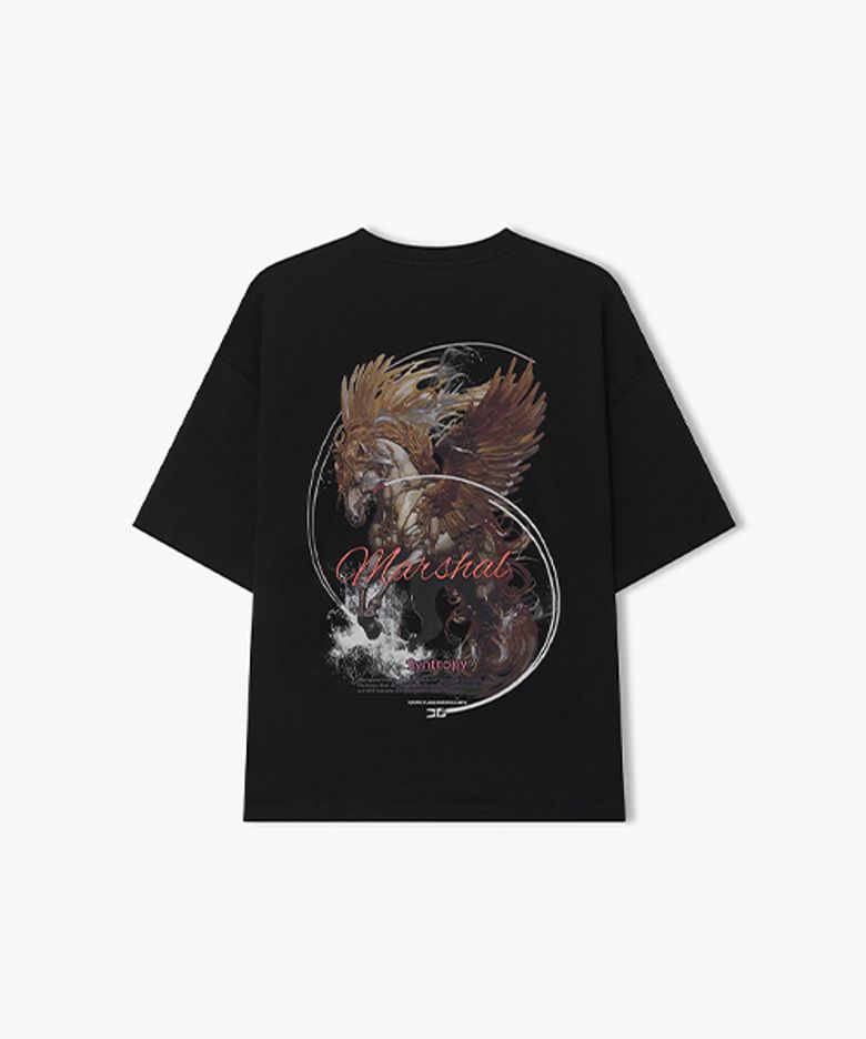[26SS] LMM42714 블랙 SILENT TENSION 아트웍 티셔츠