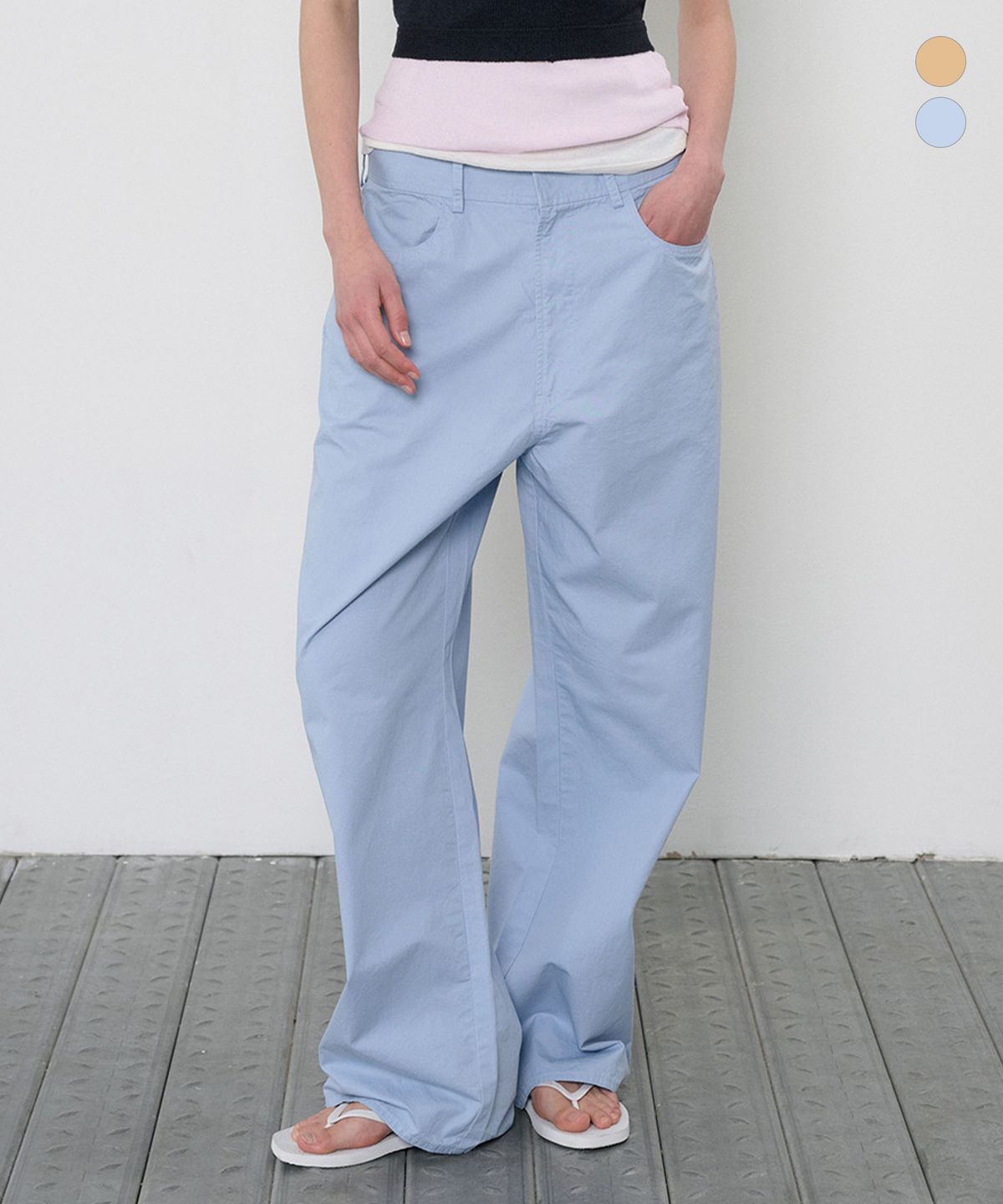 정감 스튜디오(JEONGGAM STUDIOS) Washed Cotton Pants_2 Color