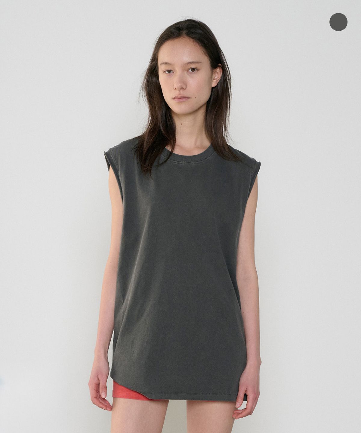 정감 스튜디오(JEONGGAM STUDIOS) Pigment Dyed Cut Off Sleeveless