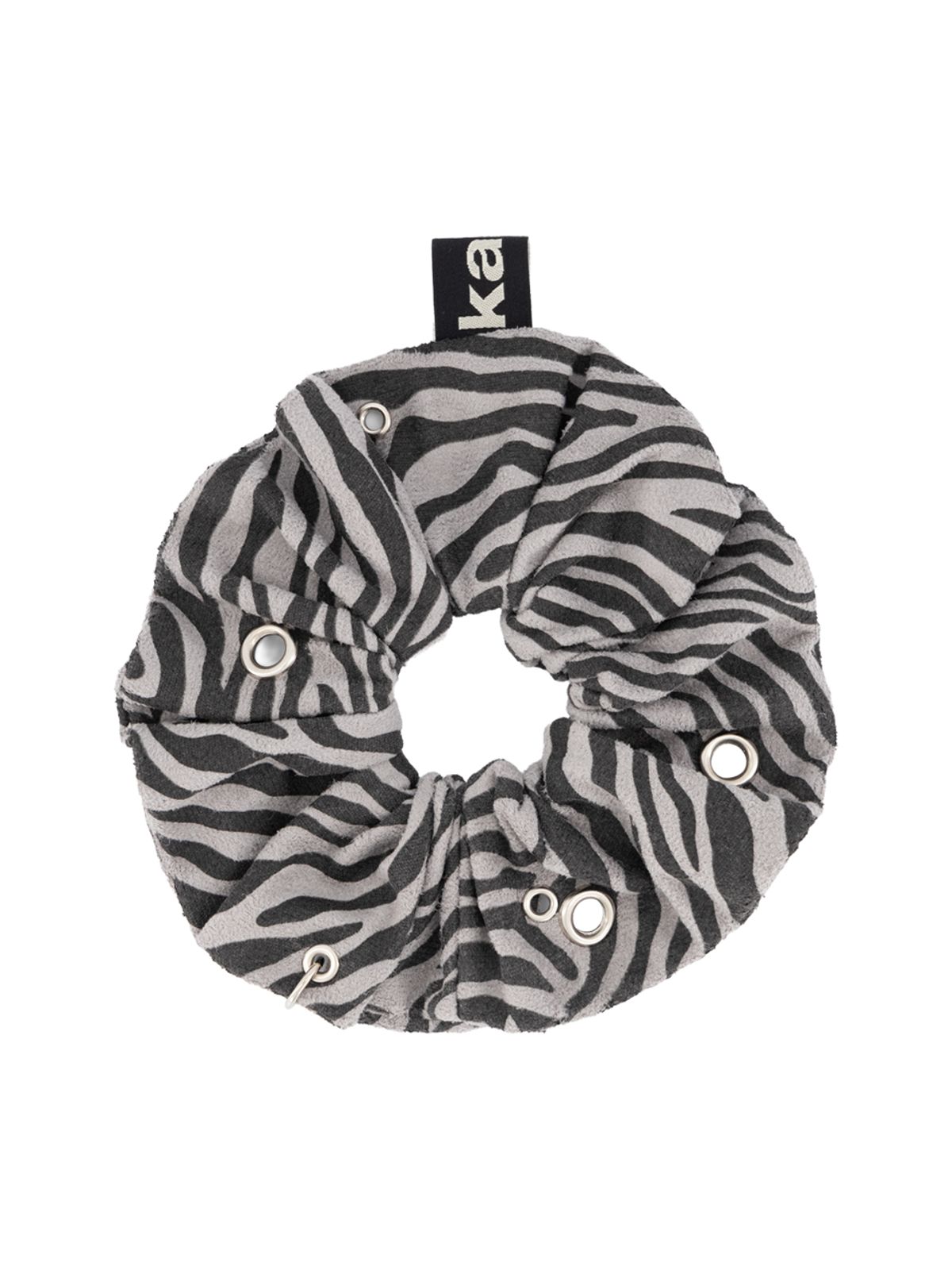 캔터(KANTR) EYELET SCRUNCHIE_Zebra