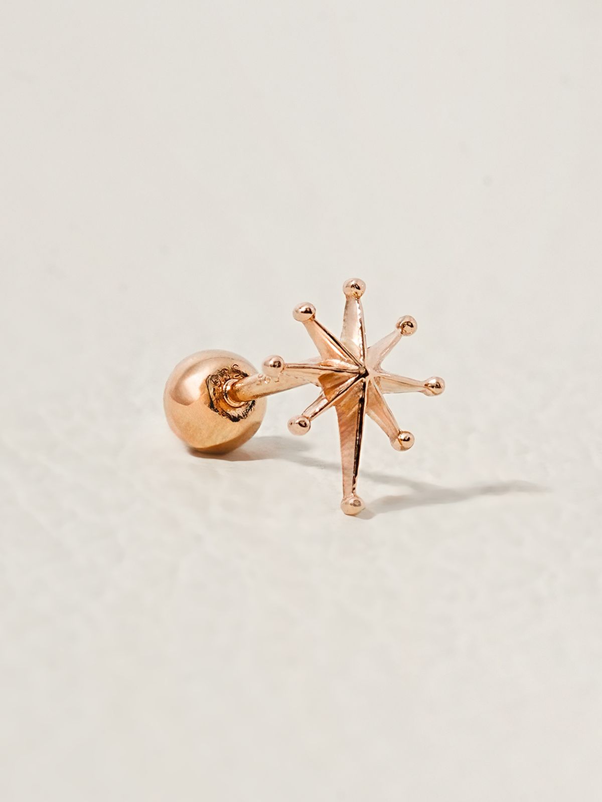미니멀피어싱(MINIMALPIERCING) 14K 스텔라 스파이크 피어싱 귀걸이