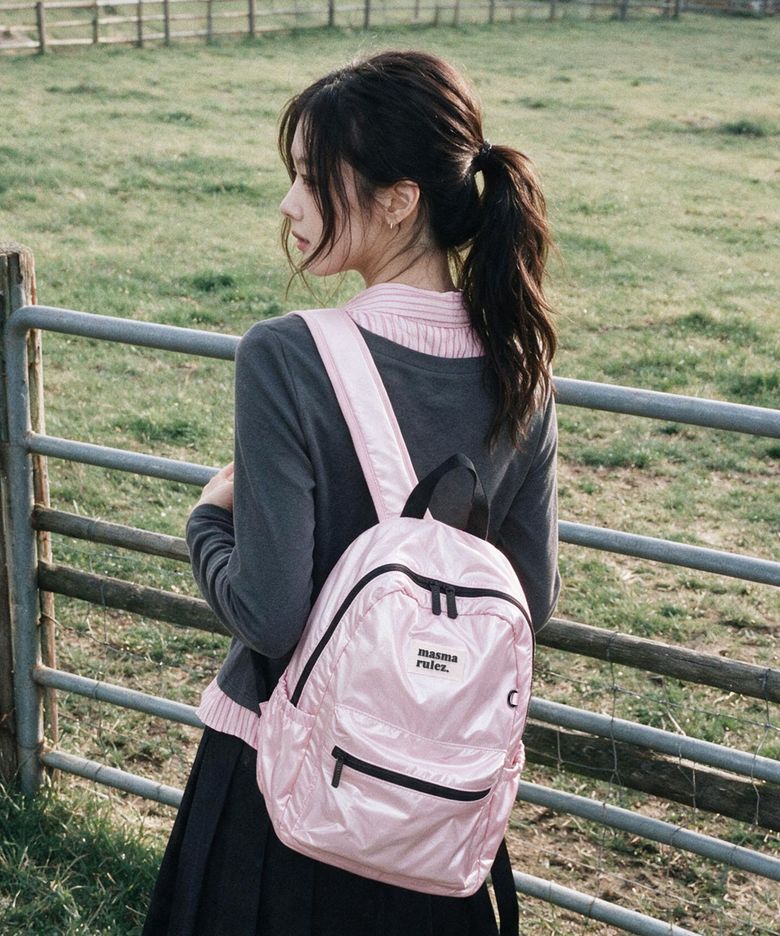 mini ver. daily backpack_Glow pink