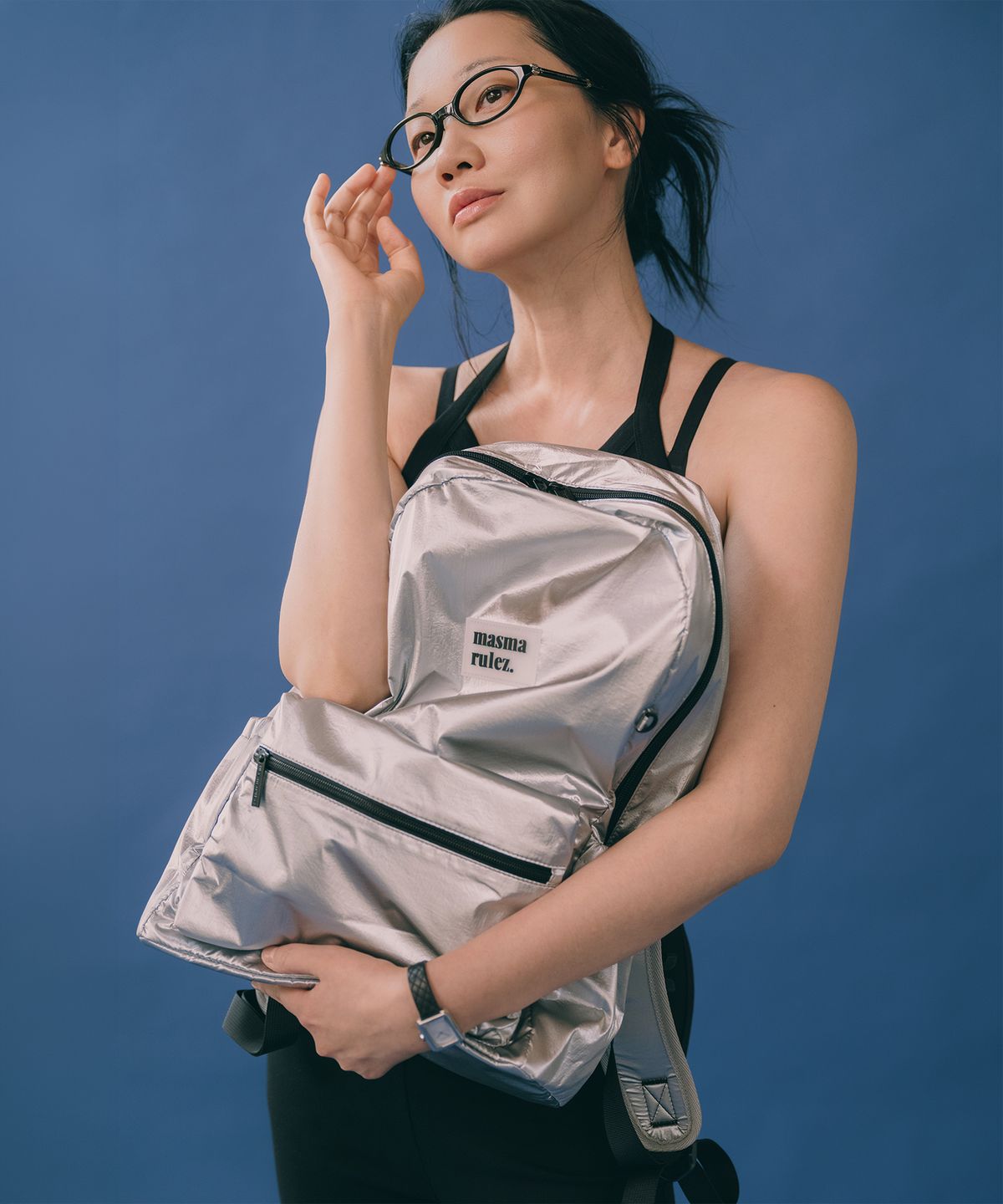 마스마룰즈(MASMARULEZ) Daily backpack_Glow silver