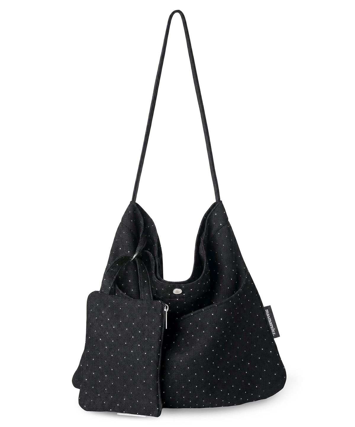 마스마룰즈(MASMARULEZ) [Pouch Set] Big rabbit cross eco bag_Twilight black