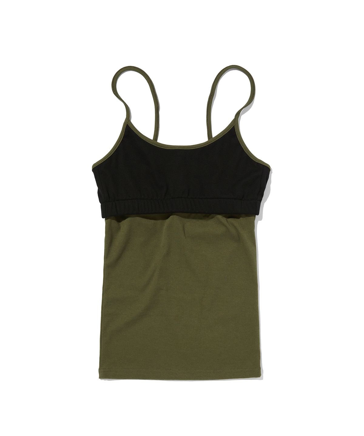 스웨이드(SUADE) COLOR BLOCK SLEEVELESS [BLACK]