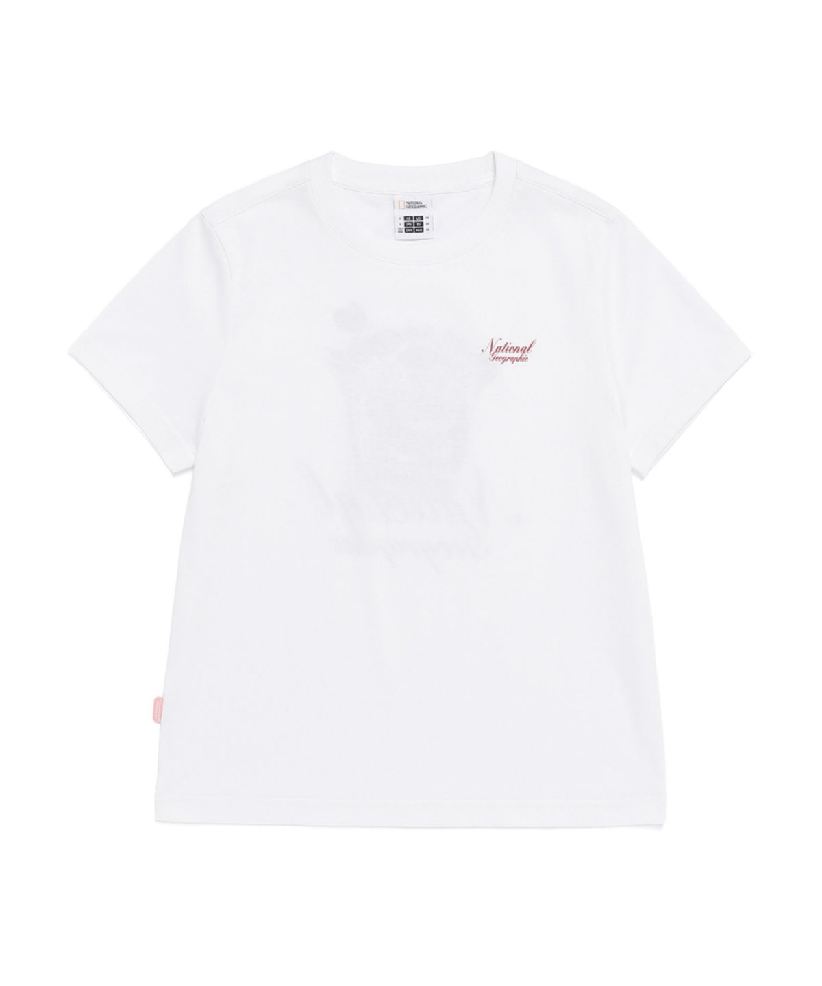 내셔널지오그래픽(NATIONALGEOGRAPHIC) N262WTS910 여성 그래픽 티셔츠 WHITE