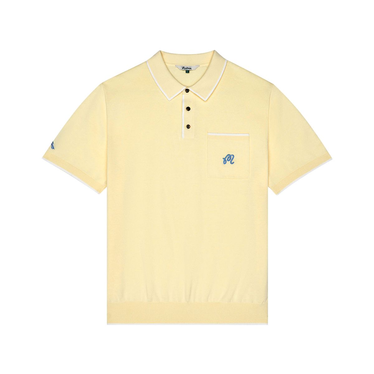 말본 골프(MALBON GOLF) [Birds of Georgia] 블루 제이 폴로 LEMON YELLOW (MAN)