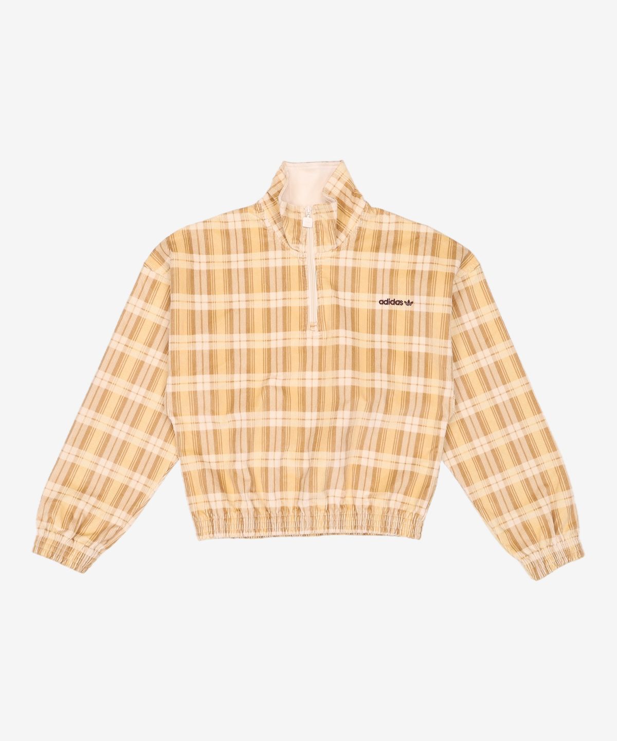 아디다스(ADIDAS) 코듀로이 타탄 하프집 탑 IX7416 S
