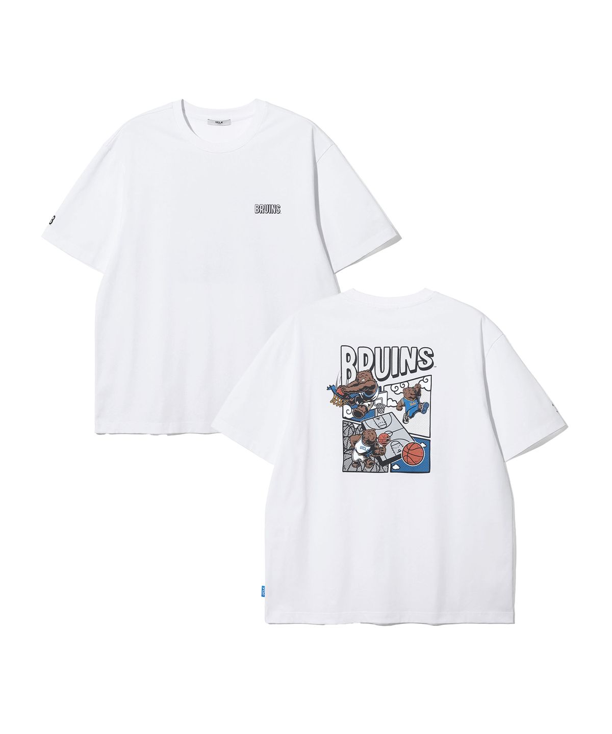 유씨엘에이(UCLA) 남녀공용 바스켓볼 브루인 반팔 티셔츠[WHITE](UC5STA5)